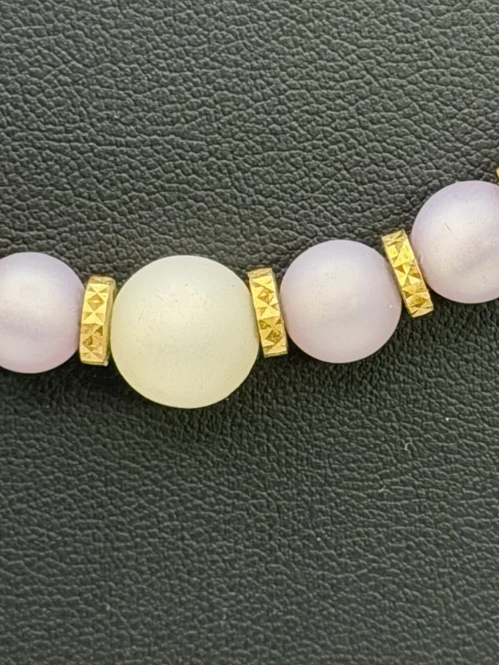 Book Piece Vintage Napier Necklace Frosted Sherbet Collection Lavender White